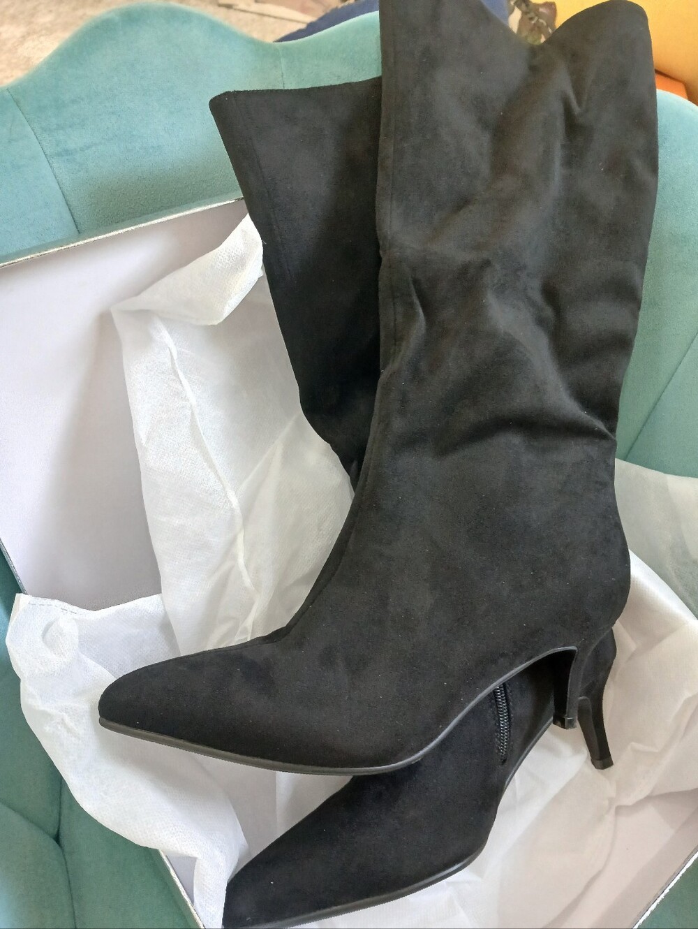 Black Suede Boots